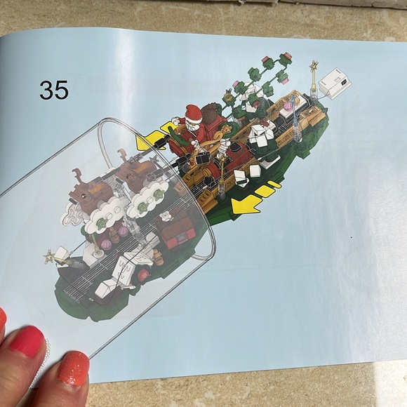 NIB Christmas Legend Building Blocks Kit, Santa Sleigh Collectible Display - Picture 4 of 12